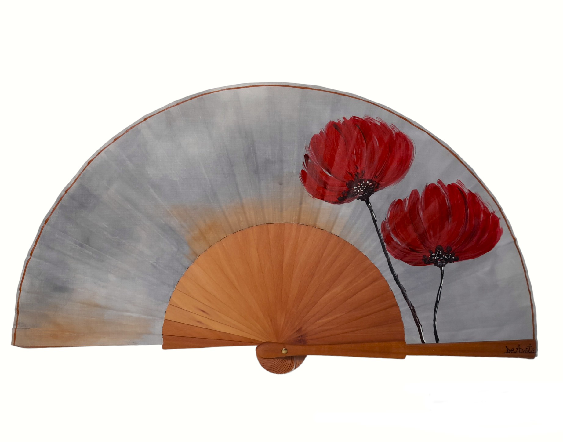 NT024-DUO DE FLORES ROJAS