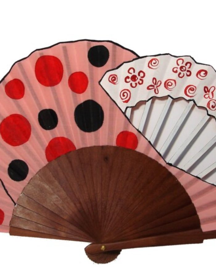 Abanico con lunares